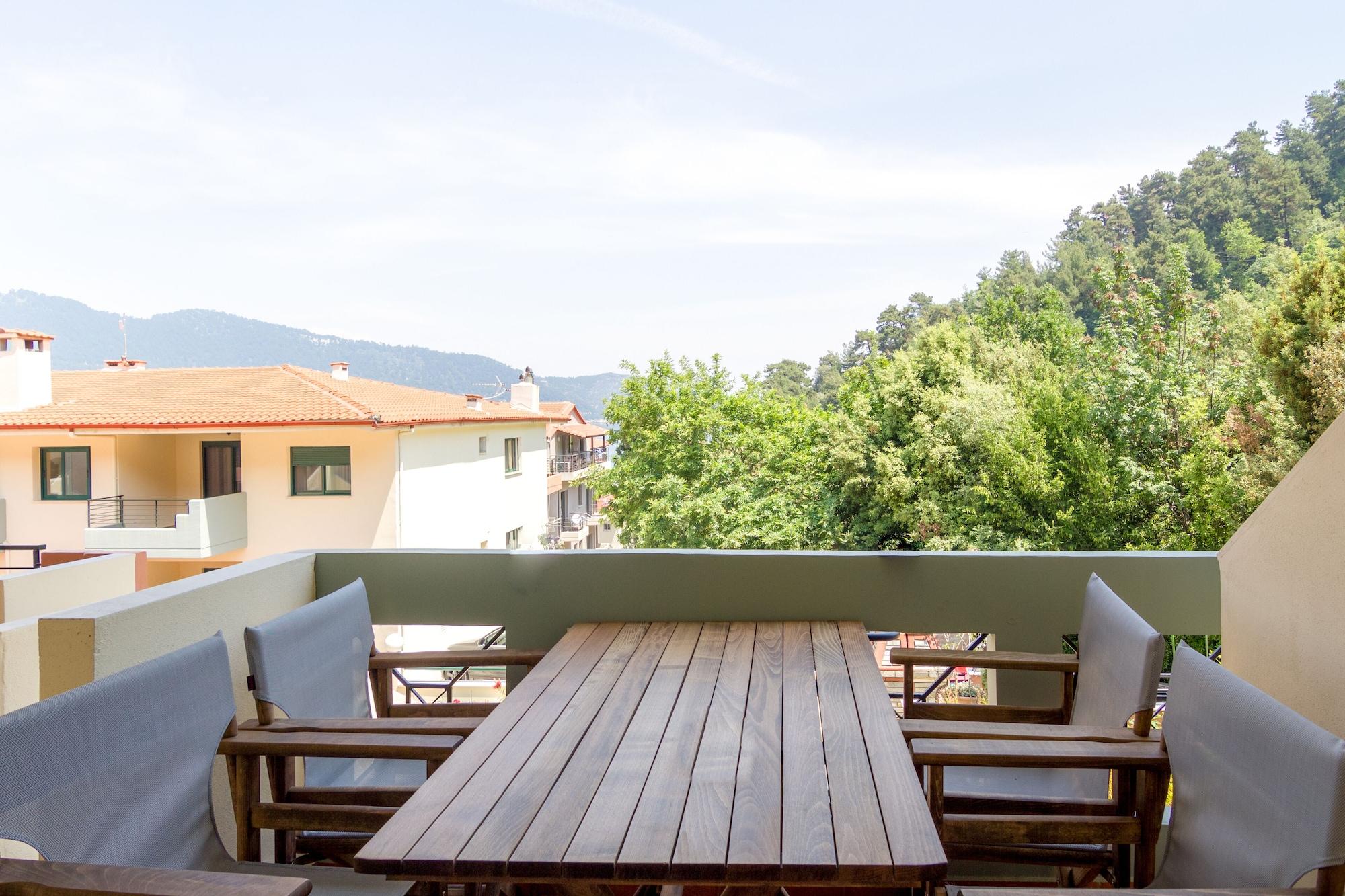 סקאלה פוטאמיאס Ntinas Villa With Sea View מראה חיצוני תמונה